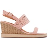 Shelvt Pink women's wedge sandals | shoptok.hr