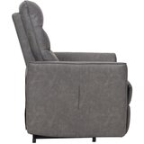 Modern Living tv-fotelj bishop, siva, videz usnja, relax funkcija | Shoptok.si