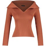 Trendyol Sweater - Orange - Regular fit Cene
