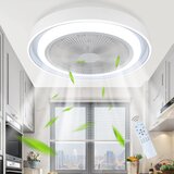 Nettlife Stropni ventilator z LED lučjo in daljincem - moderna stropna svetilka, tiha, zatemnitvena, 5 svetlobnih lopatic, (22149651) | Shoptok.si