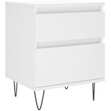  Noćni ormarići 2 kom bijeli 40 x 35 x 50 cm konstruirano drvo | shoptok.hr