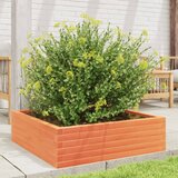 vidaXL Vrtno cvetlično korito voščeno rjavo 80x80x23 cm trdna borovina | Shoptok.si