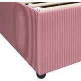  Posteljni okvir z vzmetnico z vzmetnico Roza 200 x 200 cm Žamet | Shoptok.si