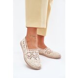 Boto Lace Women's Beige Espadrilles Adelira | shoptok.hr