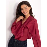 RUE PARIS Blouse-MI-BZ-27427.96-burgundy | Shoptok.si