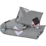 vidaXL Set posteljine za poplun sivi 140 x 200 cm pamučni | shoptok.hr