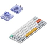 Nuphy Air60 V2 Brezžična Mehanska Tipkovnica Slim Ionic White Wisteria Switch / Bluetooth / 2.4GHz, (22126141) | Shoptok.si