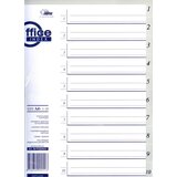 Forpus Pregradni registri A4+ PP 1-10, sivi | shoptok.hr