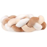 Amek ogradica za krevetić pletenica 210 cm - Brown Beige | shoptok.hr