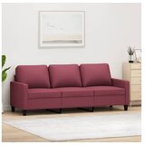 vidaXL Trosjed od tkanine crvena boja vina 180 cm Cijene