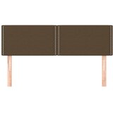  Uzglavlja tamnosmeđa 144x5x78/88 cm od tkanine | shoptok.hr