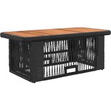  Vrtni set za objed s jastukom 4 pcs Crna i Krema poliratan | shoptok.hr