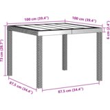 vidaXL Set za blagovanje u vrtu od 3 dijela s jastucima Antracit Poly Rattan | shoptok.hr