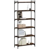  Regal za knjige sa 6 razina boja hrasta 80 x 30 x 188 cm drveni | Eponuda.com