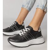 Gemre Black sports sneakers with silver insert Lenkuta Cijene