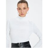 Koton Knitwear Turtleneck Sweater Textured Acrylic Cashmere Textured | shoptok.hr
