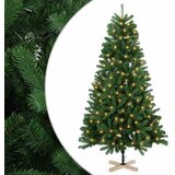  Umjetno božićno drvce 240 cm 300 LED lampica Topla bijela PVC - 240 cm s LED svjetlima | shoptok.hr