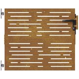  Vrtna vrata 85 x 75 cm od čelika COR-TEN četvrtasti dizajn | shoptok.hr