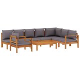 vidaXL 6-dijelna set vrtnih sofa s jastucima masivno bagremovo drvo | shoptok.hr
