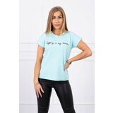 Kesi Shopping blouse is my cardio mint+black Cijene
