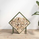  Stalak za drva za ogrjev Maslinasto zelena Hladno valjani čelik | shoptok.hr