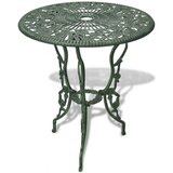 The Living Store Bistro garnitura 3-delna liti aluminij zelena - Bistro Miza In Stol, (21421513) | Shoptok.si