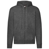 Fruit Of The Loom Dark Grey Zippered Hoodie Classic | shoptok.hr