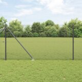 vidaXL varjena žičnata ograja z 13 vpenjalnimi količki siva 1x100 m jeklo | Shoptok.si