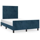  Okvir kreveta bez madraca tamnoplavi 120x190 cm baršunasti | shoptok.hr