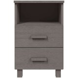  Noćni ormarići HAMAR 2 kom svjetlosivi 40x35x62 cm od borovine | shoptok.hr