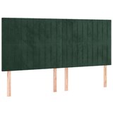  Krevet s oprugama i madracem tamnozeleni 200x200 cm baršunasti | shoptok.hr