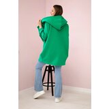 Kesi Short zip sweatshirt light green | shoptok.hr