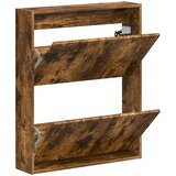 Ormar za cipele na zidu ARNHEM 71 x 17 x 86 cm Dimljeni hrast | shoptok.hr