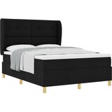 vidaXL Box Spring Postelja z Vzmetnico Črna 160x200 cm Tkanina, (22052867) Cene