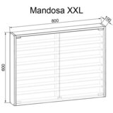 MID.YOU Viseča Vitrina Mandosa Xxl, Črna | Shoptok.si