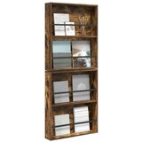  Polica za časopise Zidne 2 pcs Dimljeni hrast 60 x 12 x 70 cm | shoptok.hr
