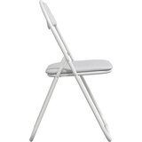  Sklopiva stolica 8 pcs Bijeli 48 x 43,5 x 81 cm Lažna koža | shoptok.hr