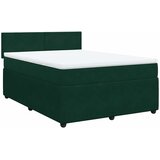  Krevet s oprugama i madracem tamnozeleni 140x190 cm baršunasti | shoptok.hr