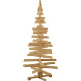 vidaXL Božićna drvca s stalakom Smeđa 150 cm Masivna borovina | shoptok.hr