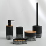 Spirella Crni kupaonski organizator za pamučne vatice od polyresina Yuma – | shoptok.hr