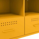 vidaXL TV omarica gorčično rumena 68x39x50,5 cm hladno valjano jeklo | Shoptok.si