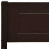 Posteljni okvir trdna borovina temno rjav 200x200 cm | Shoptok.si