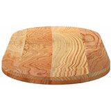 Stolna ploča svjetlosmeđa 120x60x4 cm ovalna masivna hrastovina | Eponuda.com