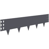  Ograda oko Travnjaka 10 kom. 100 x 25 cm Čelik Antracit | shoptok.hr