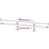  Drsna vrata s kompletom vodil 85x210 cm trdna borovina, (20999075) | Shoptok.si