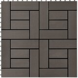  Pločice za decking 11 pcs Tamno smeđa 30 x 30 cm | Eponuda.ba