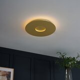 QAZQA Sodobna stropna svetilka zlata 40 cm vklj. LED s 3-stopenjskim zatemnjevanjem - Morning | Shoptok.si