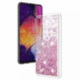  Silikonski ovitek za Samsung Galaxy A40 A405 prozoren s pink bleščicami Cene