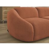 Bobochic Paris Oranžna sedežna garnitura iz tkanine bouclé 230 cm Tina – | Shoptok.si