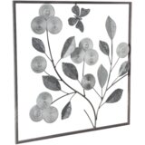 Atmosphera zidna dekoracija Fiore 50x50 metal siva | shoptok.hr
